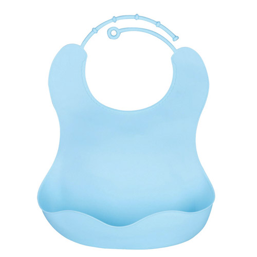 OEM pattern waterproof easily Wipes Clean soft silicone baby bib