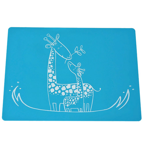 Baby Training Food Plate Placemat Feeding Silicone Mat With Custom Printing